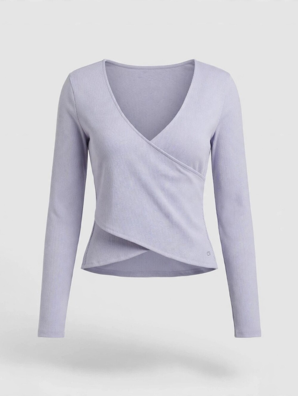 Elegant Lavender Wrap Top